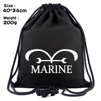 One Piece MARINE drawstring backpack bag