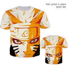 Naruto short sleeve full print modal t-shirt