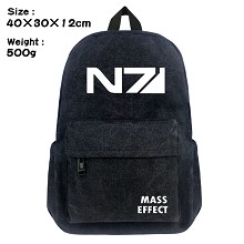 Mass Effect canvas backpack bag