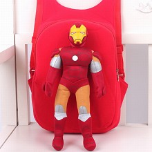 Iron Man children plush backpack school bag
