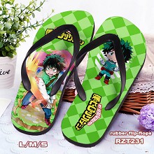 My Hero Academia flip-flops shoes slippers a pair