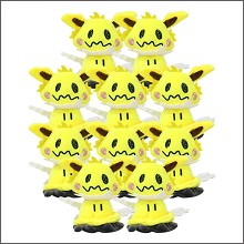 4inches Pokemon Jolteon plush dolls set(10pcs a set)