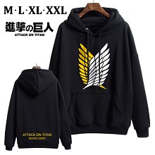 Attack on Titan anime thick cotton hoodie cloth co...