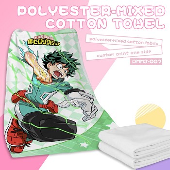 My Hero Academia anime polyester-mixed cotton towel