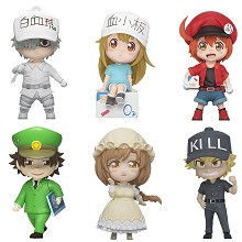 Cells At Work anime figures set(6pcs a set)