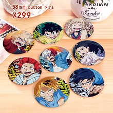 My Hero Academia anime brooches pins set(8pcs a set)