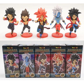 WCF Dragon Ball anime figures set(5pcs a set)