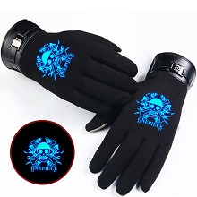One Piece anime luminous gloves a pair