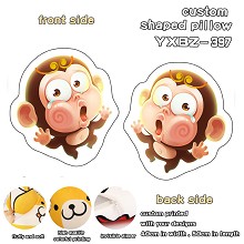 12 Chinese Zodiac Signs Monkey custom shaped pillow