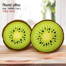 The kiwi fruit round pillow