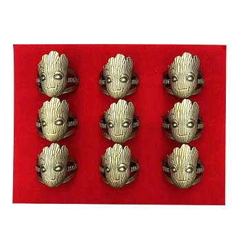 Guardians of the Galaxy Groot rings set(9pcs a set)