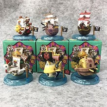 One Piece boat figures set(6pcs a set)