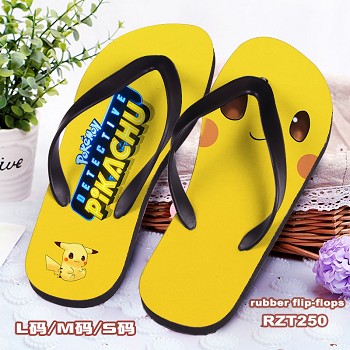 Pokemon Detective Pikachu movie flip-flops shoes slippers a pair