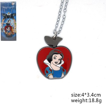 Snow White apple anime necklace
