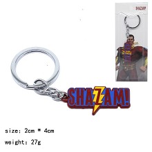 Shazam movie key chain