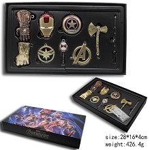 The Avengers movie key chains a set