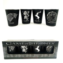 Game of Thrones movie wine glasses cups mugs set(4pcs a set)