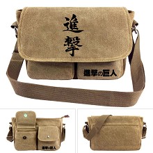 Attack on Titan anime canvas satchel shoulder bag
