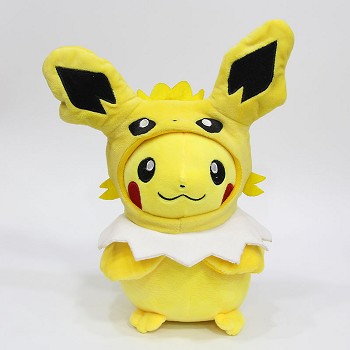 12inches Pokemon Pikachu cos Jolteon anime plush doll