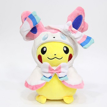 12inches Pokemon Pikachu cos Sylveon anime plush doll