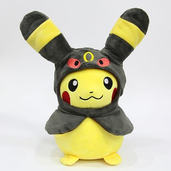 12inches Pokemon Pikachu cos Umbreon anime plush doll