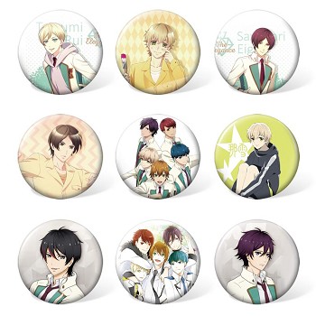  High School Star Musical anime brooches pins set(9pcs a set) 
