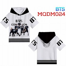 BTS star short sleeve hoodie t-shirt cloth