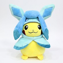  12inches Pokemon Pikachu cos Glaceon anime plush doll 