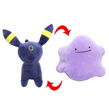 12inches Pokemon Ditto and Umbreon anime two-sided plush pillow