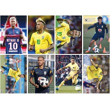 Neymar star posters(8pcs a set)