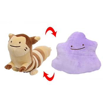 11inches Pokemon Ditto Bug type anime two-sided plush pillow