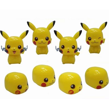 Pokemon Pikachu figures set(4pcs a set)