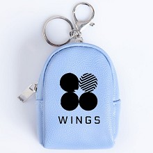  BTS star mini key chain bag 