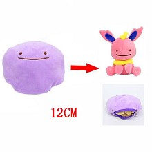 5inches Pokemon Ditto Flareon two-sided plush pill...