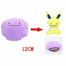 5inches Pokemon Ditto Jolteon two-sided plush pill...