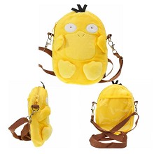 8inches Pokemon Psyduck anime plush satchel Shoulder bag