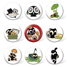 The Legend of LuoXiaohei anime brooches pins set(9pcs a set)