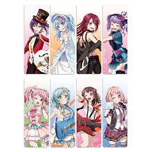 BanG Dream anime pvc bookmarks set(5set)