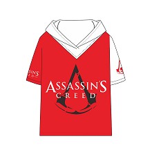  Assassin's Creed game cotton short sleeve hoodie t-shirt 