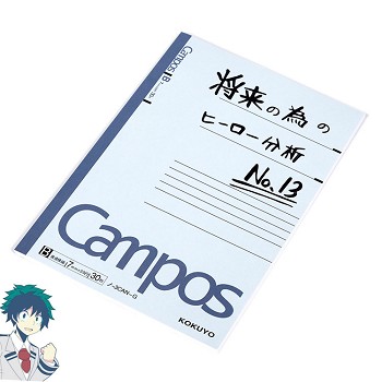My Hero Academia Midoriya Izuku anime notebooks 50pages