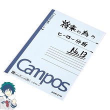 My Hero Academia Midoriya Izuku anime notebooks 50pages