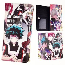  My Hero Academia anime long wallet 