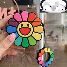 Sun flower anime Airpods 1/2 shockproof silicone cover protective cases