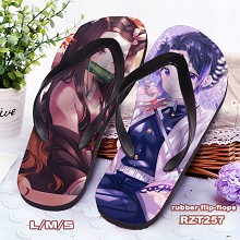 Demon Slayer anime flip-flops shoes slippers a pai...