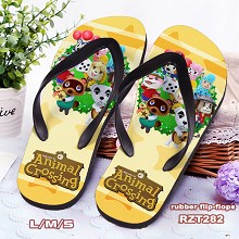 Animal Crossing: New Horizons game flip-flops shoes slippers a pair