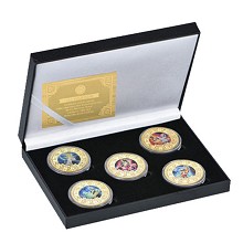  Saint Seiya anime Commemorative Coin Collect Badge Lucky Coin Decision Coin 
