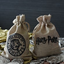 Harry Potter Commemorative Coin Collect linen bag（no coin）