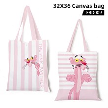 Pink Panther anime canvas tote bag shopping bag