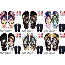 Sword Art Online anime flip flops shoes slippers a pair
