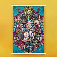 Rick and Morty anime wall scroll